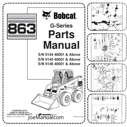 Bobcat 863 Skidsteer Parts Manual