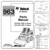 Bobcat 963 Skidsteer Parts Manual