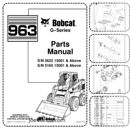 Bobcat 963 Skidsteer Parts Manual