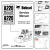 Bobcat A220 Turbo HF Skidsteer Service Manual