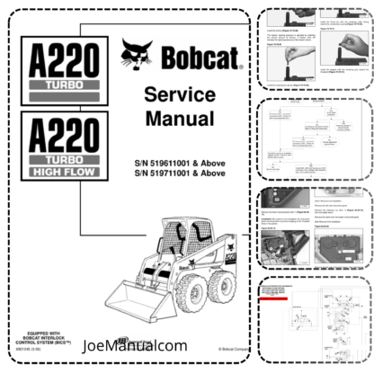 Bobcat A220 Turbo HF Skidsteer Service Manual