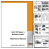 CASE 580 Super L Backhoe Operators Manual