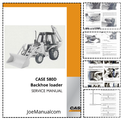 CASE 580D Backhoe Service Manual