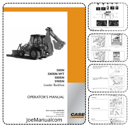 CASE 580N 580SN 590SN Operators Manual