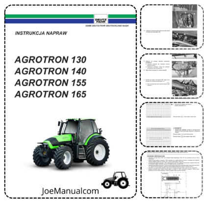 DEUTZ AGROTRON 130 140 155 165 MK3 Instrukcja Napraw