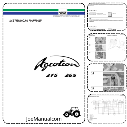 DEUTZ AGROTRON 215 265 Instrukcja Napraw