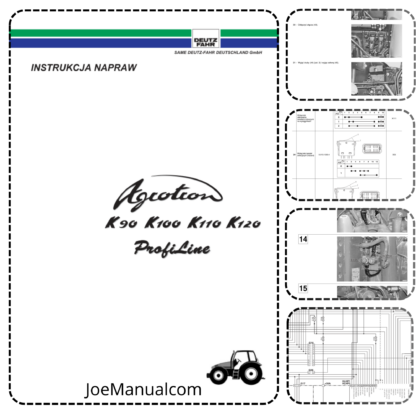 DEUTZ AGROTRON K 90 100 110 120 Profiline Instrukcja Napraw