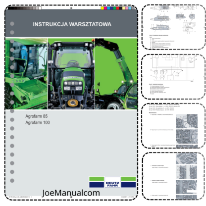 DEUTZ Agrofarm 85 100 Instrukcja Warsztatowa