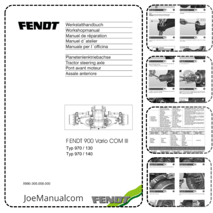 FENDT DANA MO970S10 Axle Workshop Manual