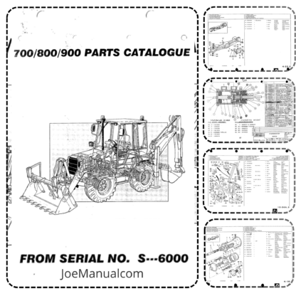 FERMEC 700 800 900 Backhoe Loader Parts Catalog