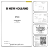 New Holland E70SR Excavator Workshop Manual