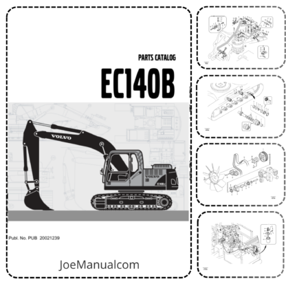 Volvo EC140B Excavator Parts Manual