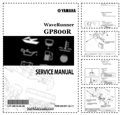 Yamaha WaveRunner GP800R Service Manual