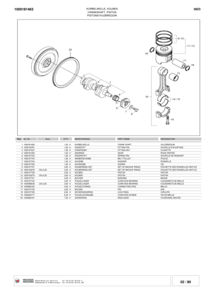 Wacker Neuson 38Z3 Excavator Parts Catalog - Image 6