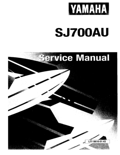 Yamaha SJ700AU Service Manual - Image 2