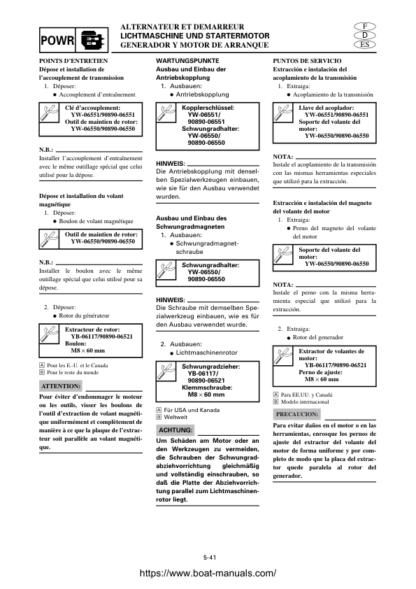 Yamaha WaveRunner XLT1200 Service Manual - Image 7