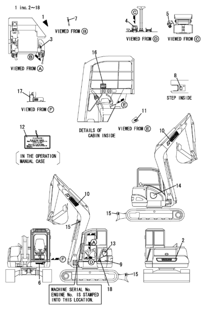 Yanmar VIO 75 Excavator Parts Catalog - Image 11