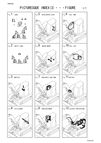 Yanmar VIO 75 Excavator Parts Catalog - Image 8