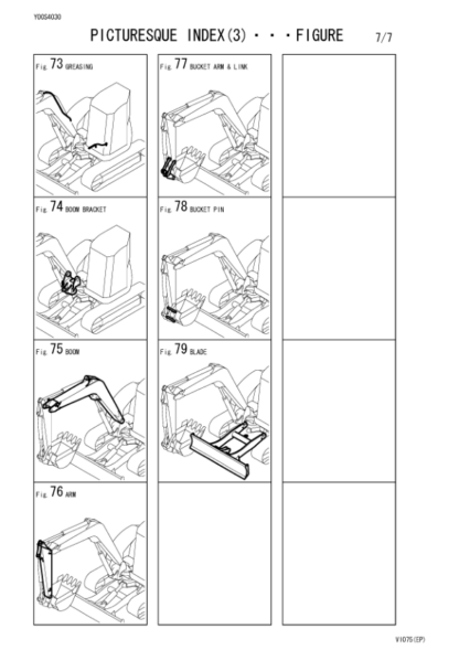 Yanmar VIO 75 Excavator Parts Catalog - Image 6