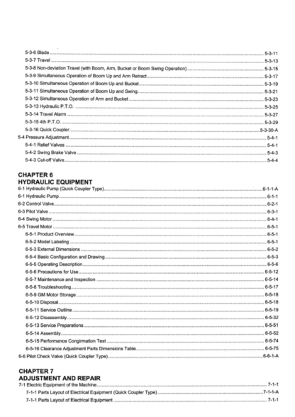 Yanmar VIO 75 Excavator Service Manual - Image 5