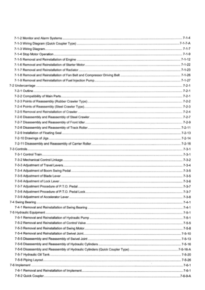 Yanmar VIO 75 Excavator Service Manual - Image 6