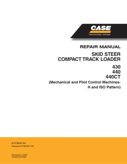 CASE 430 440 CT Skidsteer Repair Service Manual - Image 2