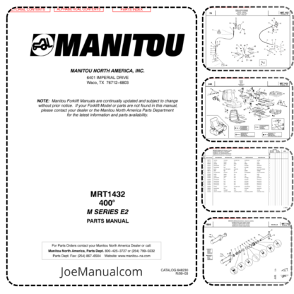Manitou MRT1432 Parts Manual