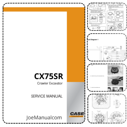 CASE CX75SR Excavator Service Manual