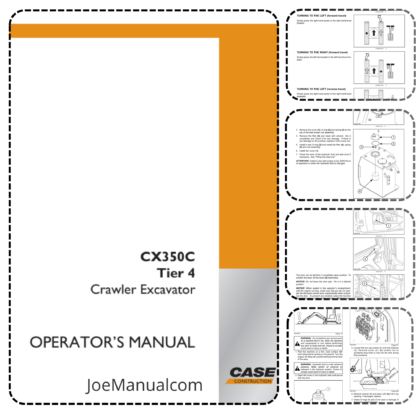 CASE CX350C Excavator Operator's Manual