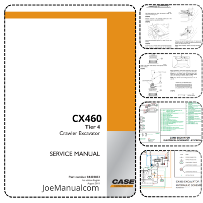 CASE CX460 Excavator Service Manual