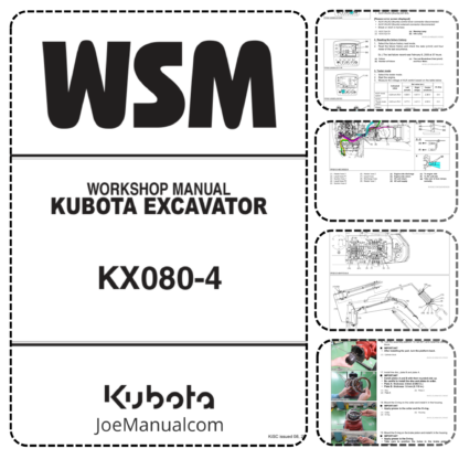 Kubota KX080-4  Excavator Workshop Manual