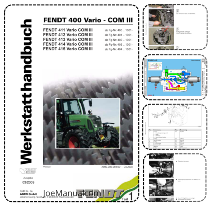 FENDT 411 412 413 414 415 VARIO COM III Workshop Manual