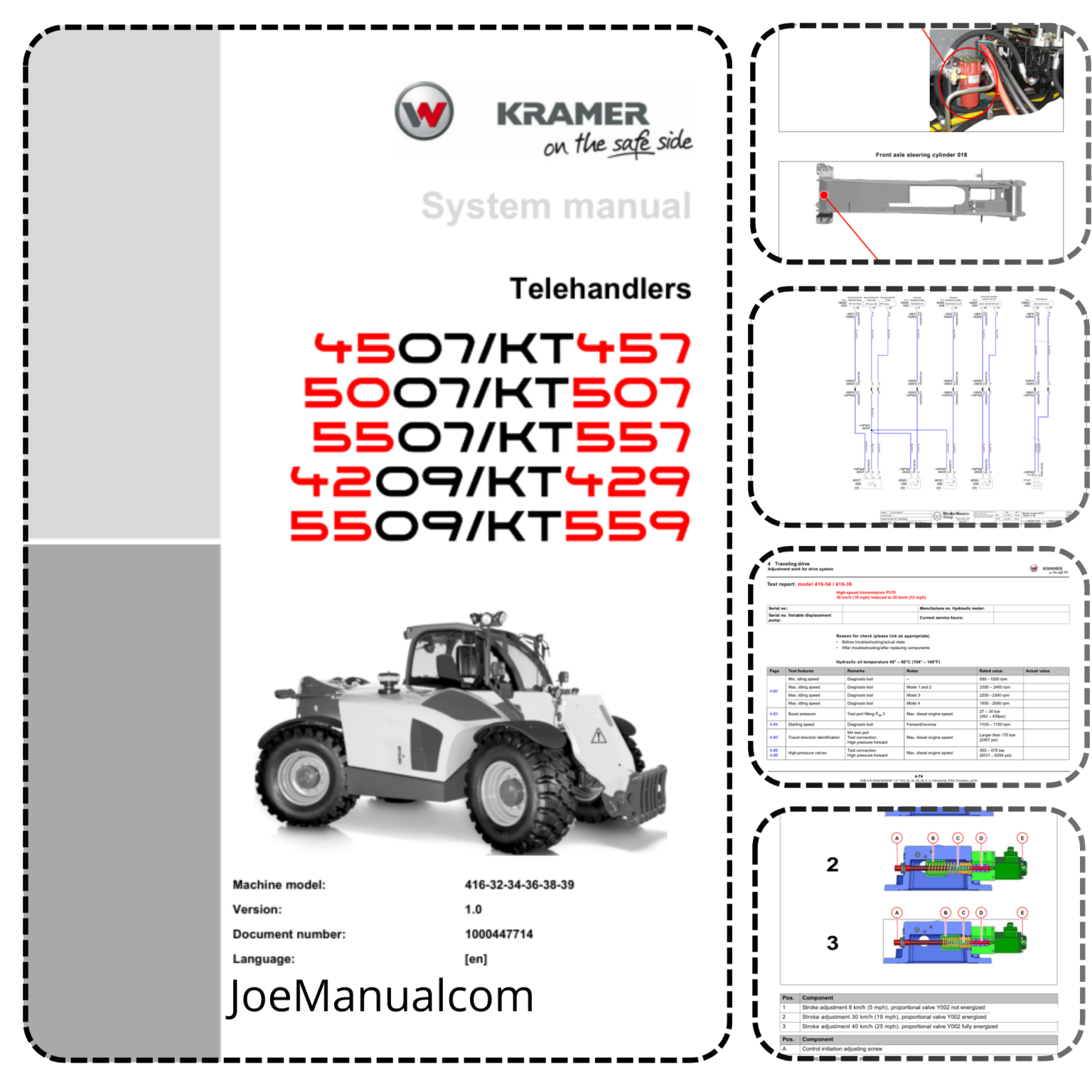 Kramer 4507 KT457 5007 KT507 5507 KT557 4209 KT429 5509 KT559 System ...