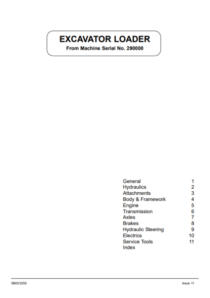 JCB 3CX 4CX Backhoe Service Manual SN 290000-400000 - Image 2