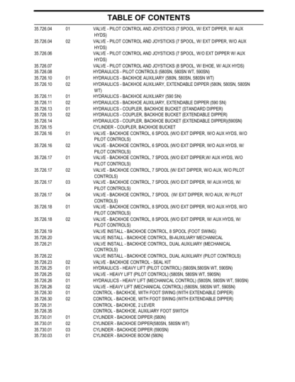 CASE 580N SN 590SN Backhoe Parts Catalog - Image 8