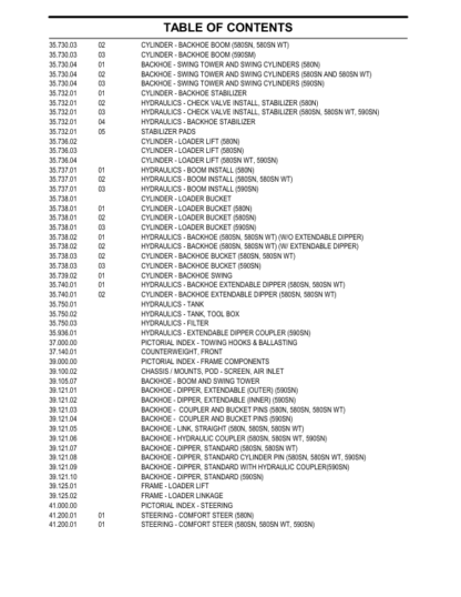CASE 580N SN 590SN Backhoe Parts Catalog - Image 9