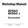 HITACHI EX550 EX550-3 Excavator Workshop Manual - Image 2