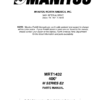 Manitou MRT1432 Parts Manual - Image 2
