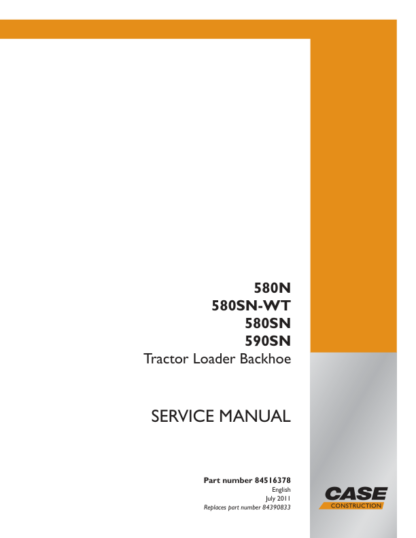 CASE 250C Excavator Service Manual Service Manual - Image 2
