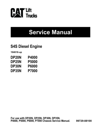 CAT S4S Diesel Engine Service Manual - Image 2