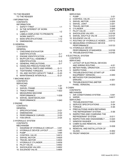 Kubota KX080-4  Excavator Workshop Manual - Image 3