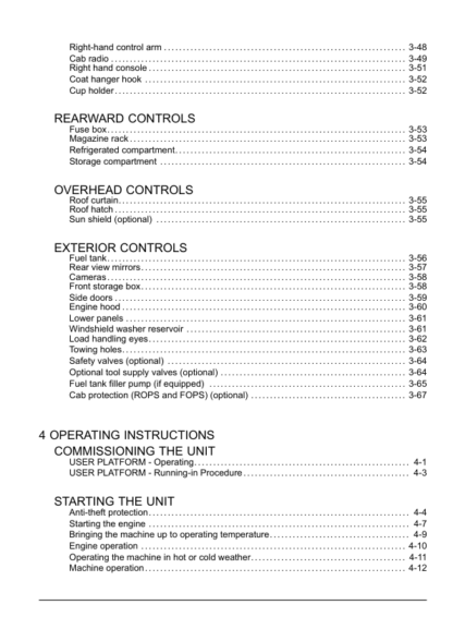 CASE CX350C Excavator Operator's Manual - Image 4