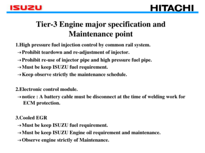 HITACHI ISUZU 4JJ1X4 6HK1X 6WG1X Engine Service Manual - Image 4
