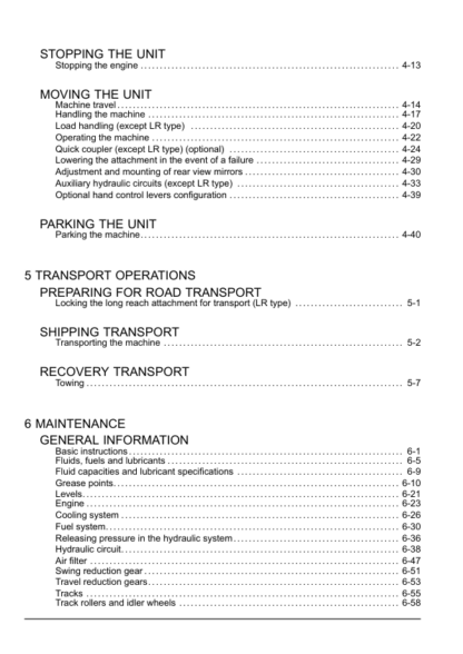 CASE CX210C Excavator Operator's Manual - Image 5
