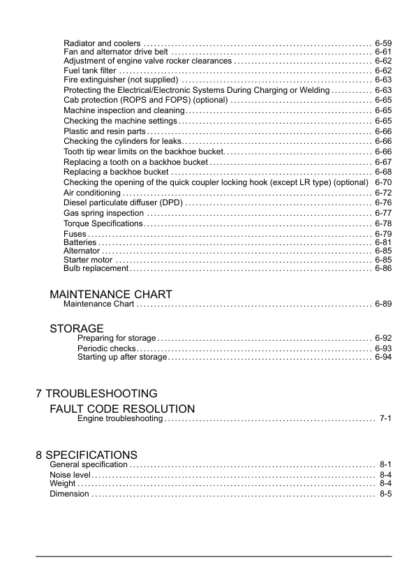 CASE CX210C Excavator Operator's Manual - Image 6