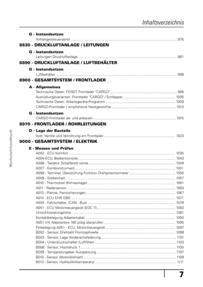 FENDT 411 412 413 414 415 VARIO COM III Workshop Manual - Image 9