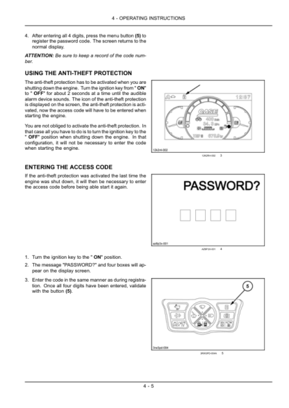 CASE CX350C Excavator Operator's Manual - Image 10