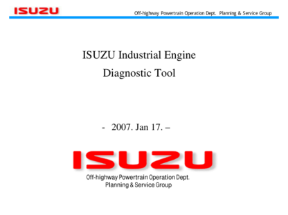 HITACHI ISUZU 4JJ1X4 6HK1X 6WG1X Engine Service Manual - Image 12
