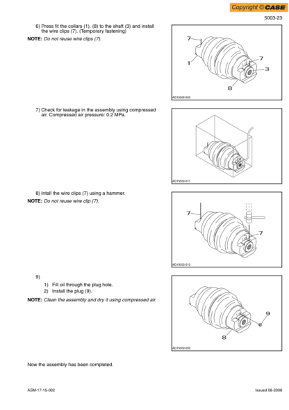 CASE CX75SR Excavator Service Manual - Image 13