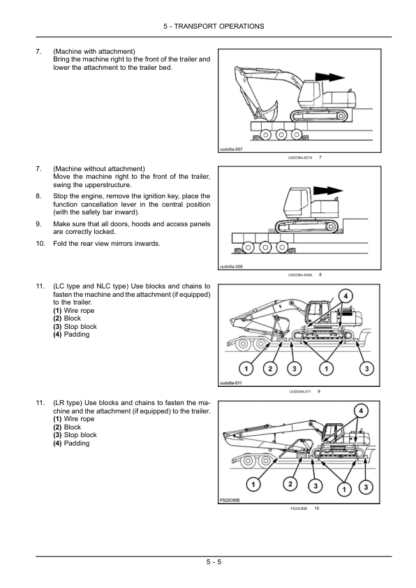 CASE CX210C Excavator Operator's Manual - Image 11